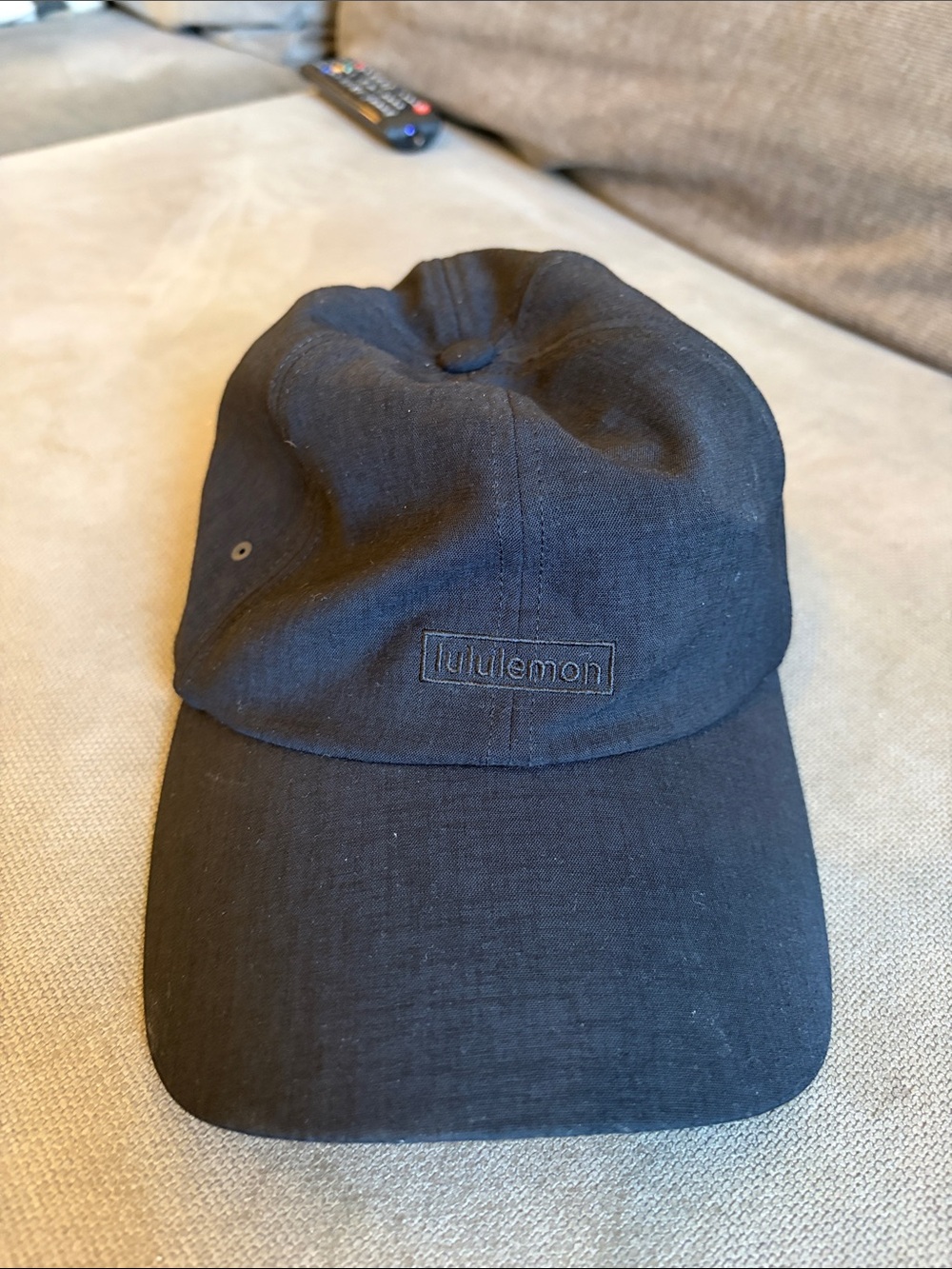 lululemon athletica Black Embroidered Logo Cap